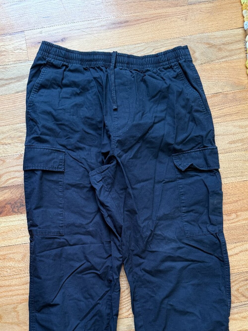 no label 100% cotton barrel pants